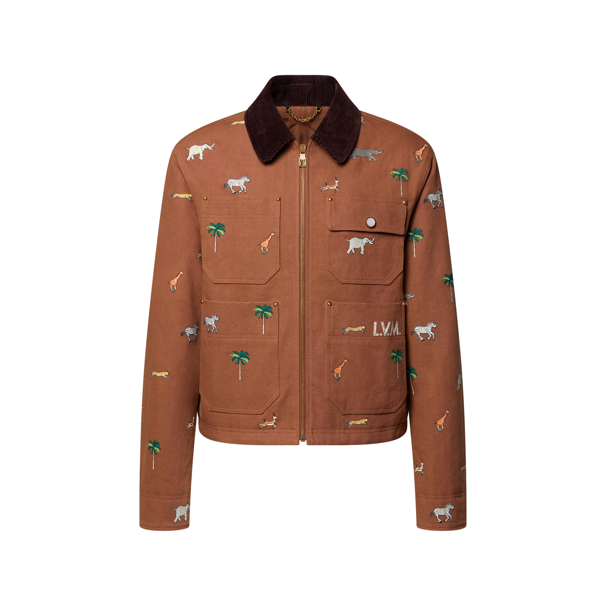 LV x Darjeeling Limited Made To Order Embroidered Workwear Jacket